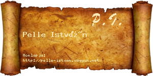 Pelle István névjegykártya