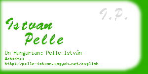 istvan pelle business card